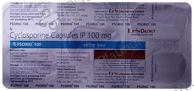 Psorid 100mg Capsule 5s