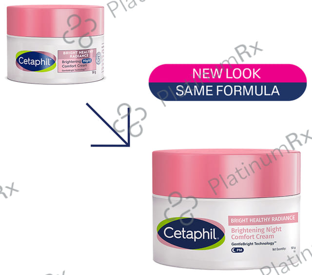 Cetaphil Brightening Night Comfort Cream For Sensitive Skin 50gm