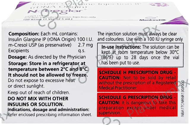 Nobeglar (100 IU/ml) (1*5ml Vial) Solution For Injection 5ml