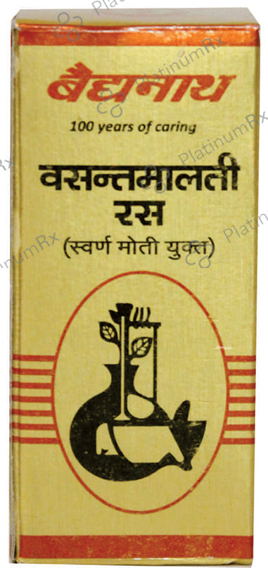 Baidyanath (Nagpur) Vasantmalti Ras with Pearl & Gold 10 tablets