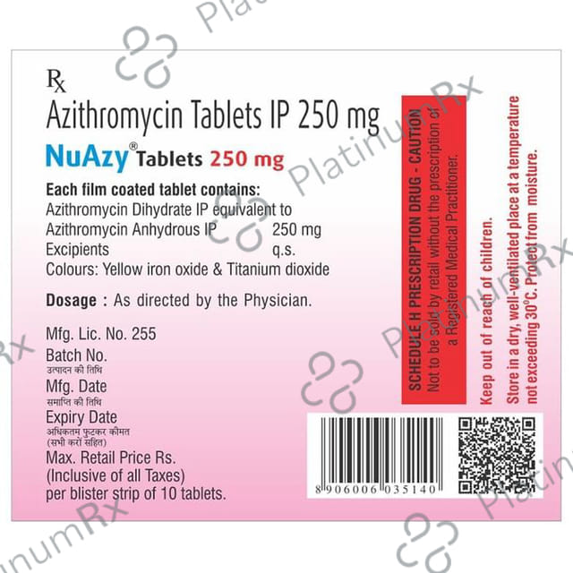 Nuazy 250mg Tablet 10 Tablet