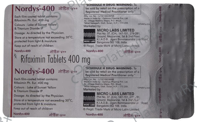 Nordys 400mg Tablet 10s