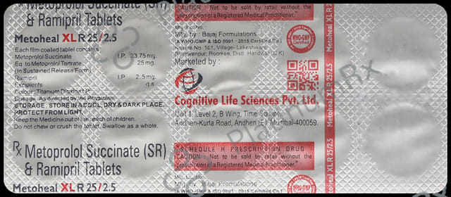 Metoheal R 25/2.5mg Tablet XL 10s