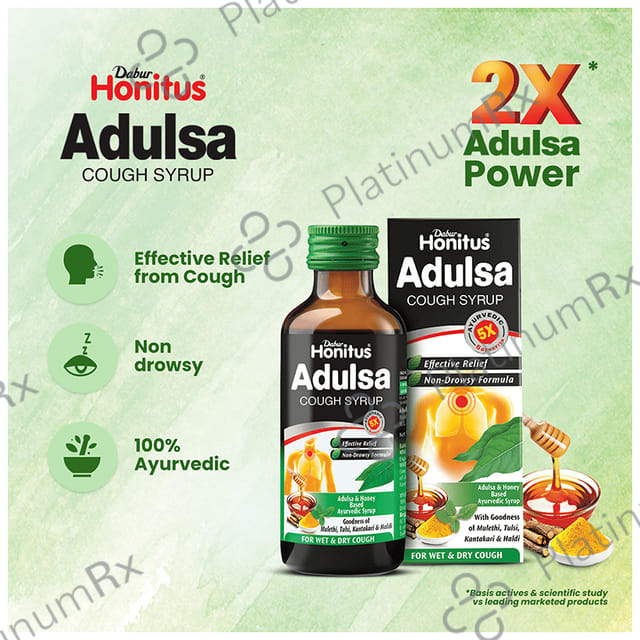 Dabur Honitus Adulsa Cough Syrup 100ml