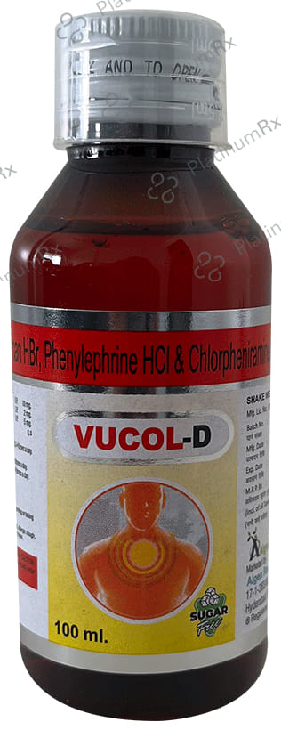 Vucol D Syrup Sugar Free 100ml