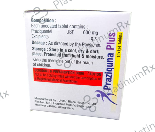 Praziquna Plus 600mg Tablet 4s