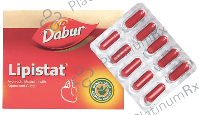 Dabur Lipistat Capsule with Arjuna & Guggulu - For Heart Health