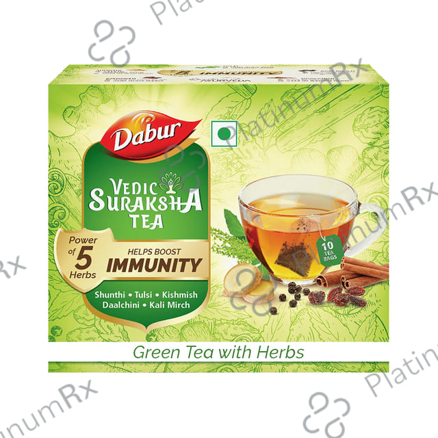 Dabur Vedic Suraksha for Immunity - Green Tea with Herbs