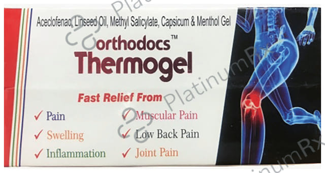 Orthodocs Thermogel Pain Relief Gel for Muscle Joint & Knee Pain (30gm Each)