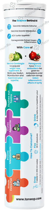 ToneOp Care Effervescent Tablet Apple Cider Vinegar Green Apple