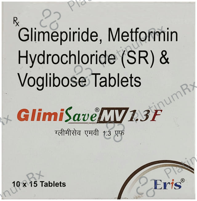 Glimisave MV 1/1000/0.3mg Tablet SR 15s
