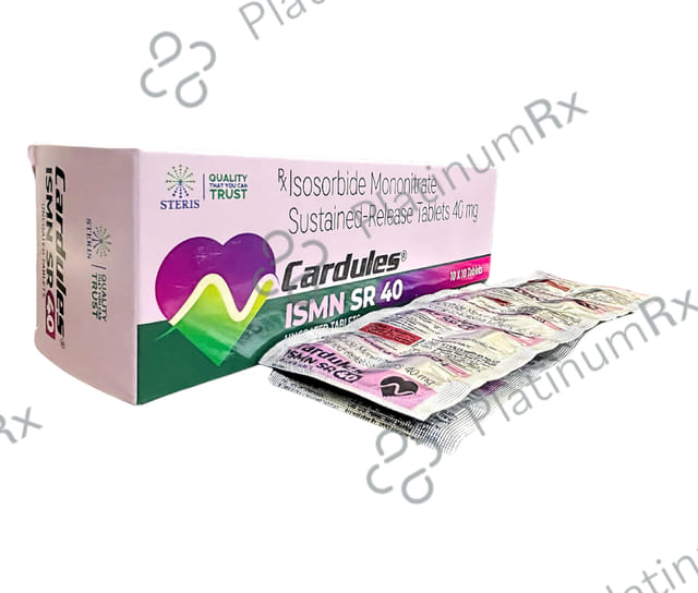 Cardules Ismn 40mg Tablet SR 10s