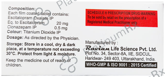Epitor Forte 0.5/20mg Tablet 15s
