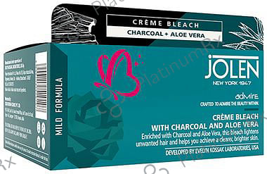 Jolen New York Cream Bleach Charcoal and Aloe Vera 247 Cream