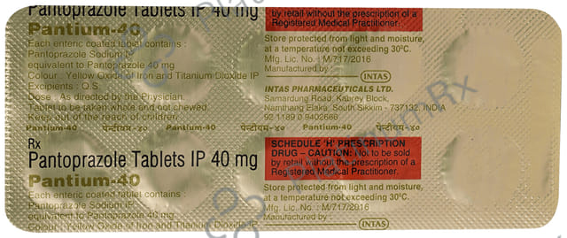Pantium 40mg Tablet 10s