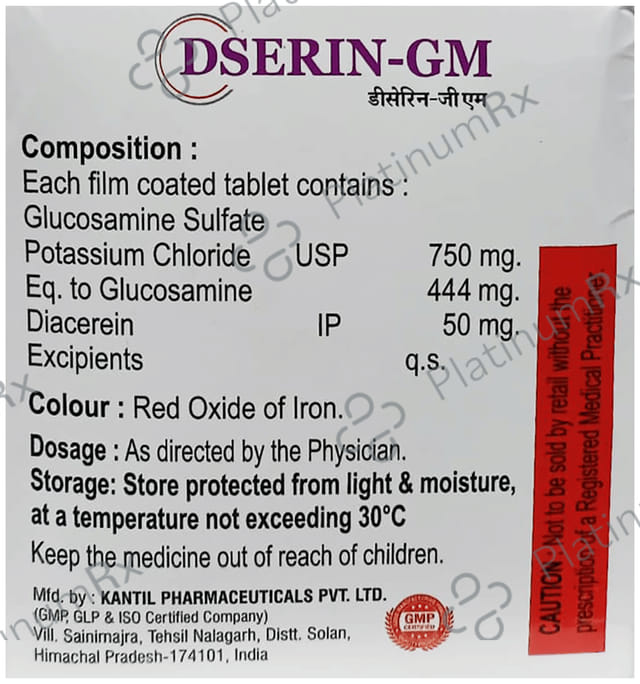 Dserin GM 50/750mg Tablet 10s