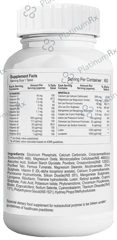 HealthVit Cenvitan Women Multivitamin & Multimineral - For Energy, Immunity, Metabolism & Muscle Function - Tablet