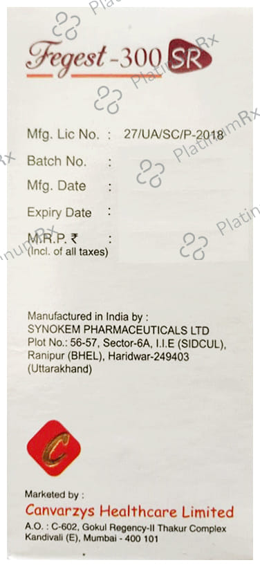 Fegest 300mg Tablet SR 10s