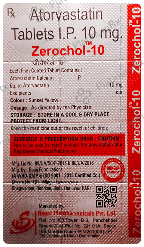 Zerochol 10 Tablet