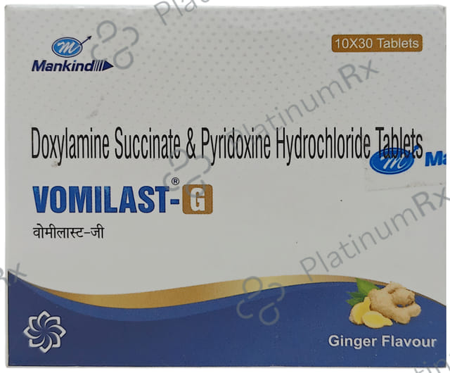 Vomilast G 10/10mg Tablet Ginger 30s
