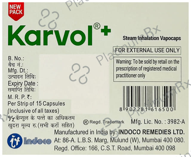 Karvol Plus Capsule 15s