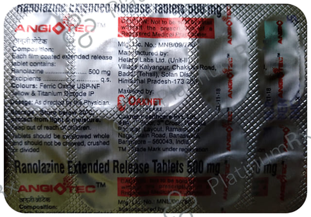 Angiotec 500mg Tablet ER 10s
