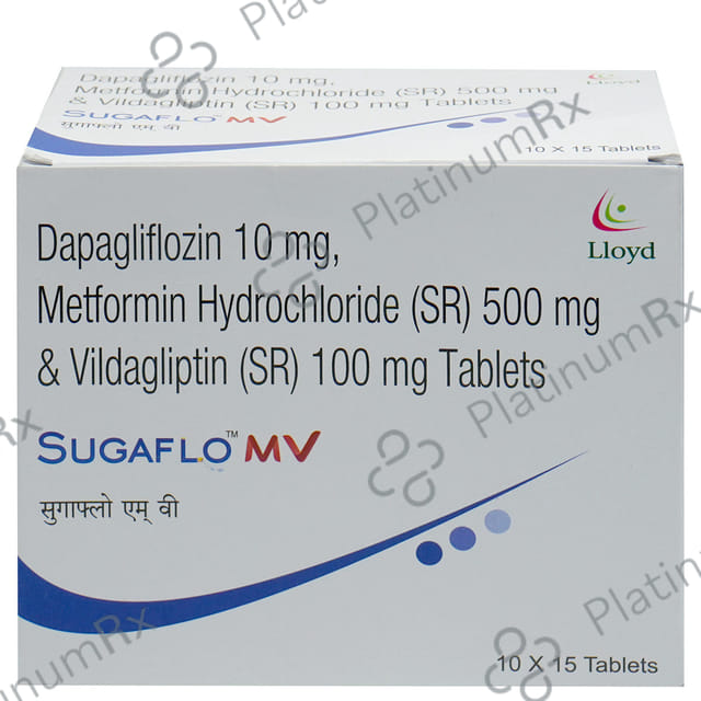 Sugaflo GM 1/10/500mg Tablet 15s