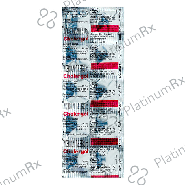 Cholergol 30mg Tablet 10s