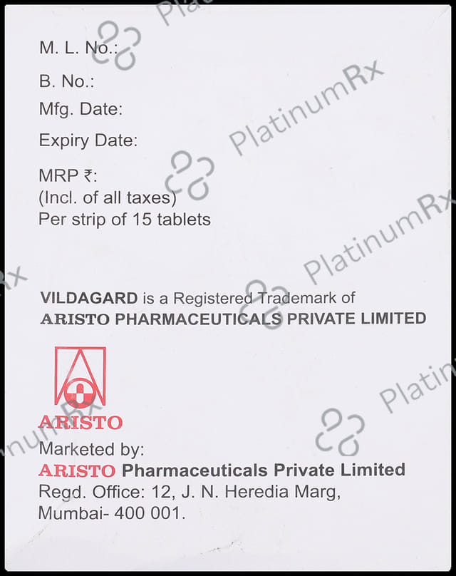 Vildagard M 1000mg/50mg Tablet