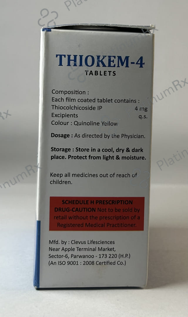 Thiokem 4mg Tablet 10s