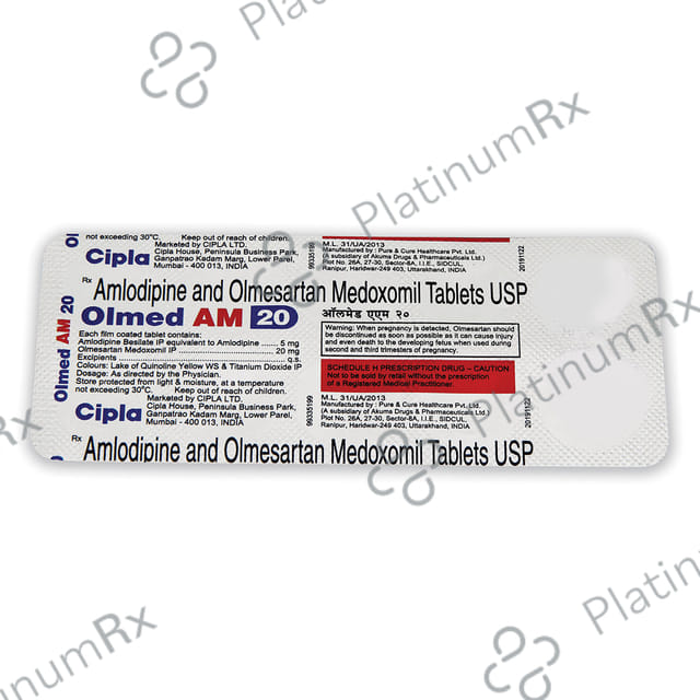 Olmed AM 20mg/5mg Tablet