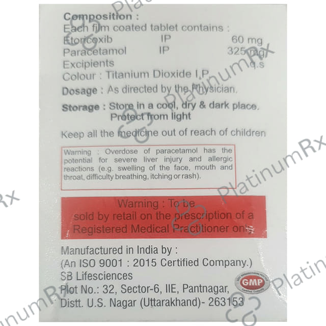 Adcox P 60/500mg Tablet 10s