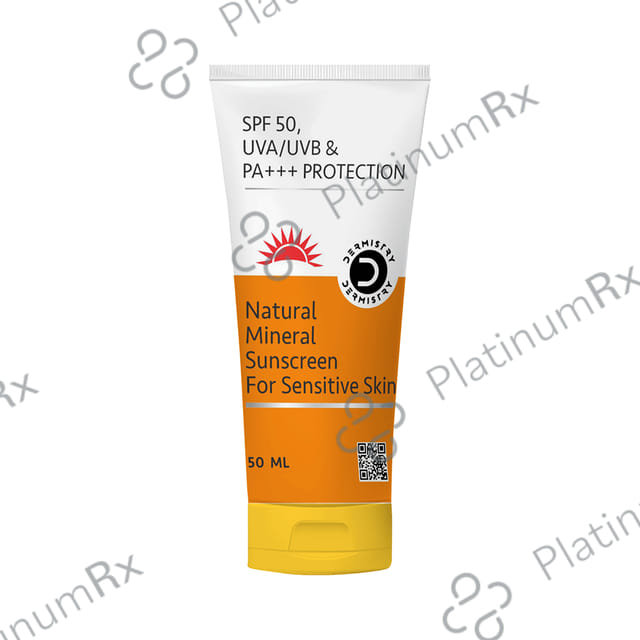 Dermistry Natural Mineral Based Sunscreen SPF 50 Cream 50ml