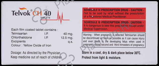 Telvok CH 40mg/12.5mg Tablet