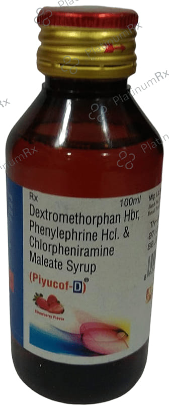 Piyucof D Syrup Strawberry 100ml