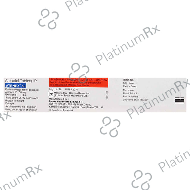 Atenex 50mg Tablet 14s