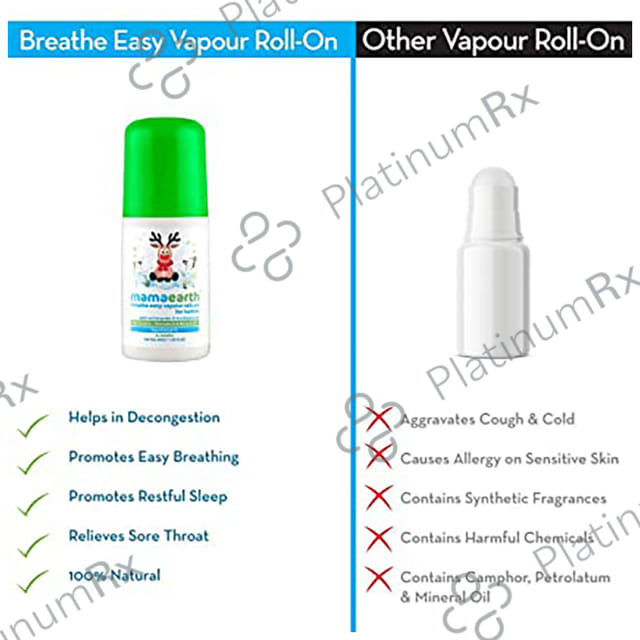 Mamaearth Natural Breathe Easy Vapour Roll-On for Babies