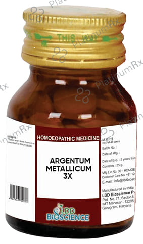LDD Bioscience Argentum Metallicum 3X 25 gm