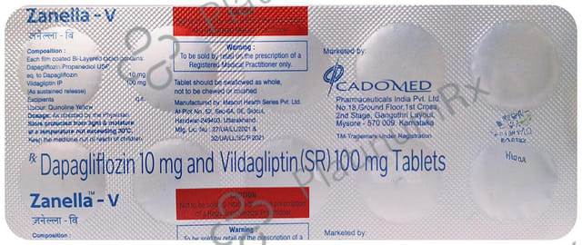 Zanella V 10/100mg Tablet SR 10s