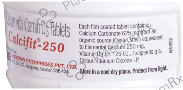 Calcifit 250mg Tablet 30s