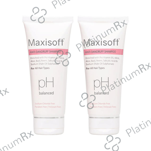 Maxisoft PH Balanced Anti Dandruff Shampoo (100ml Each) 2 Tubes