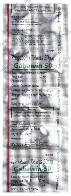 Gabawin 50 Tablet 10s