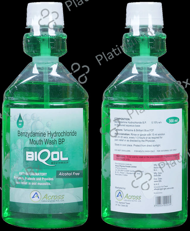 Biqol Mouth Wash Alcohol Free