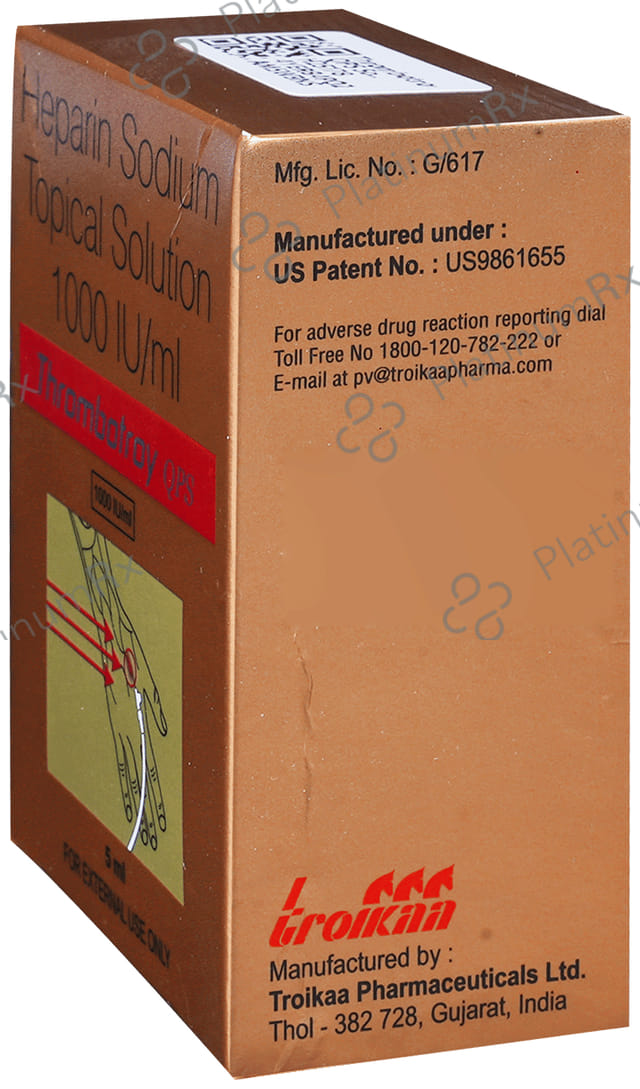 Thrombotroy QPS 1000IU Solution 5ml