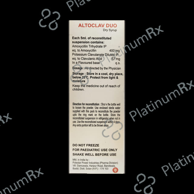 Altoclav Duo 400/57mg Dry Syrup 30ml