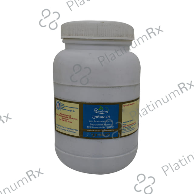 Dhootapapeshwar Sootashekhar Rasa Premium Quality Suvarnakalpa Tablet