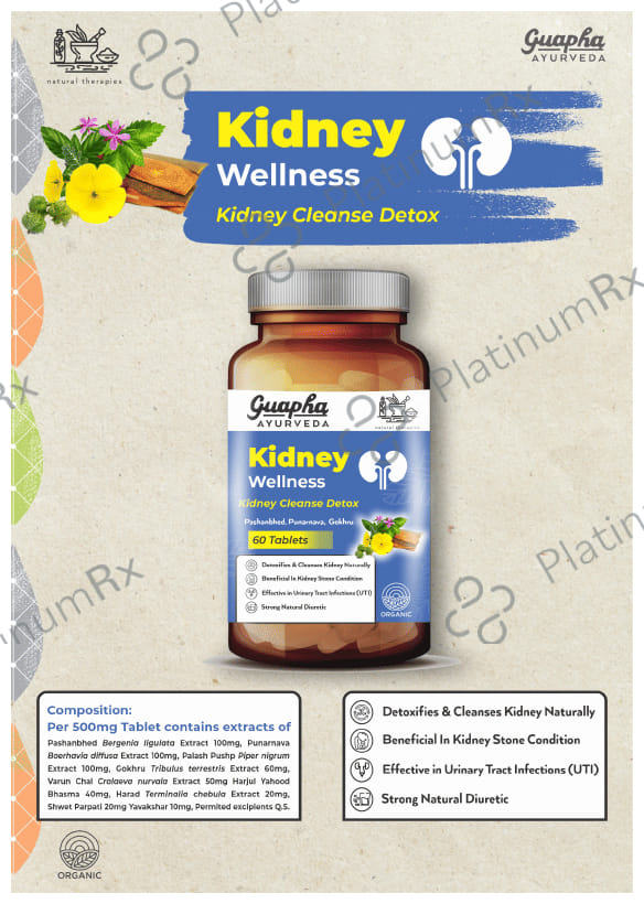 Guapha Ayurveda Kidney Wellness Tablet