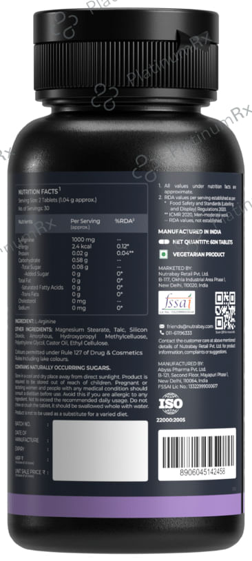 Nutrabay L-Arginine Tablet