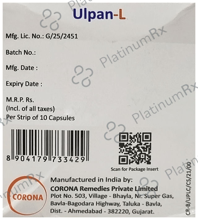 Ulpan L 75/40mg SR Capsule 10s