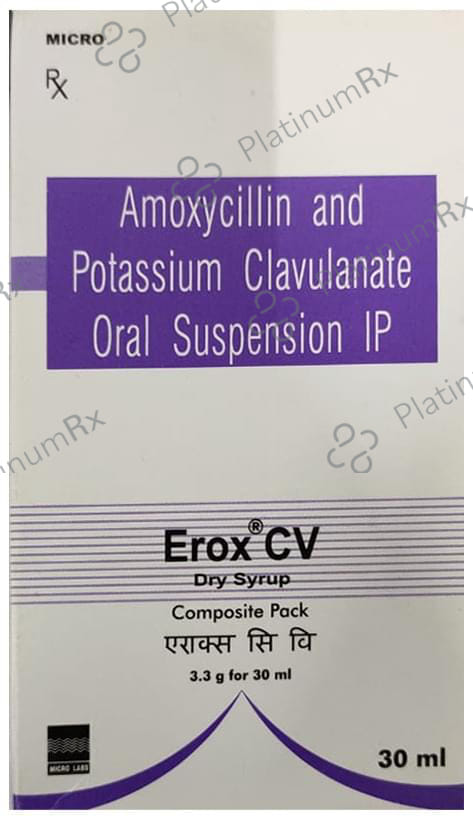 Erox CV 200/28.5mg Dry Syrup 30ml